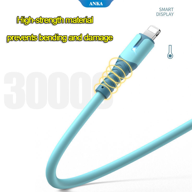 For Apple Dây Cáp Sạc Nhanh 3a Có Màn Hình Led Hiển Thị Thông Minh