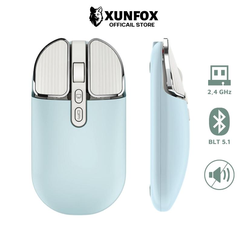 Chuột Không Dây, Chuột Bluetooth Pin Sạc M203 Click Chuột Không Tiếng Ồn Chế Độ Bảo Mật Điều Chỉnh DPI Tiện Lợi