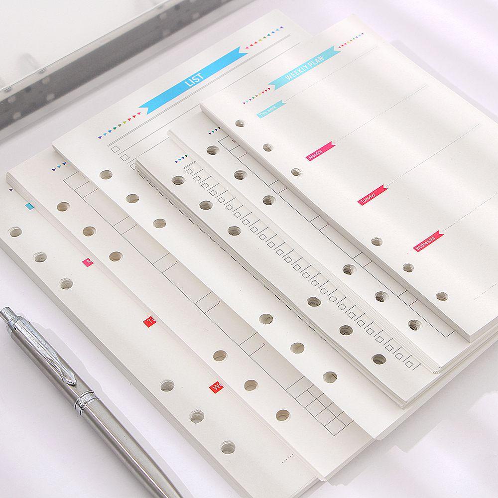 Sổ Tay 6 Lỗ Họa Tiết Cầu Vồng Dễ Thương