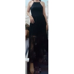 Thanh lý đầm maxi đen ren đẹp sang trọng