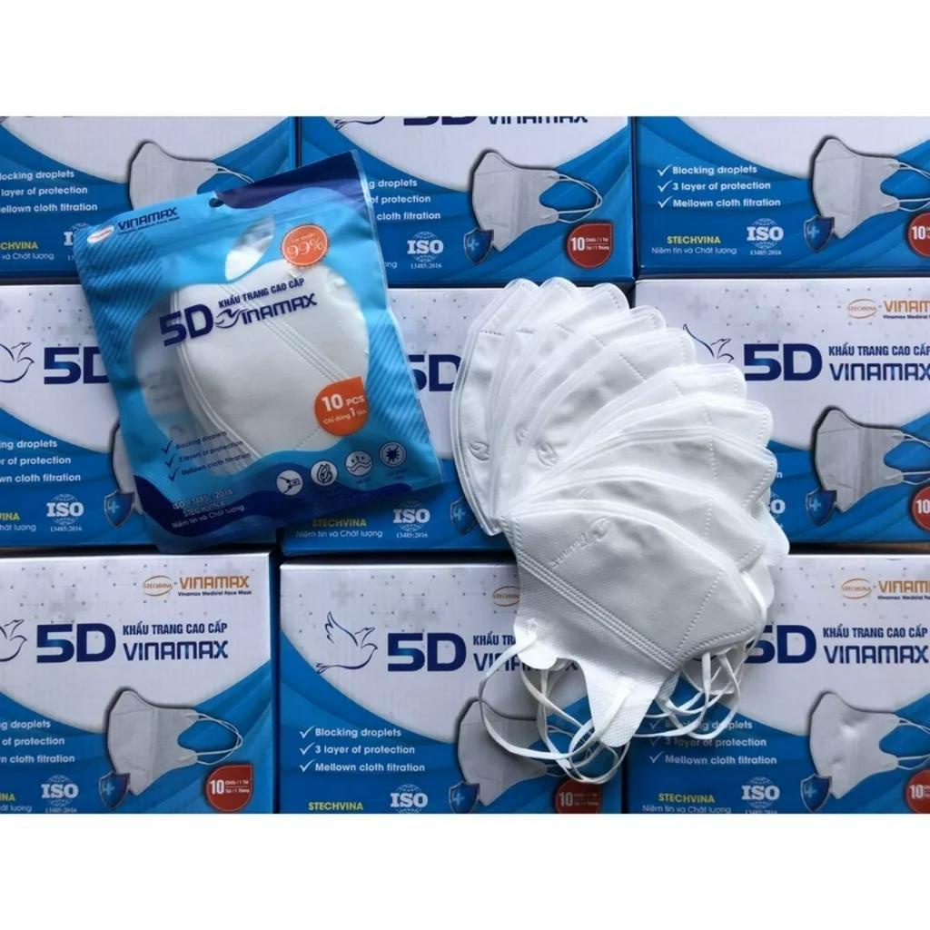 THÙNG 100 Cái Khẩu Trang 5D Người Lớn, Hàng Cao Cấp Vải Không Dệt