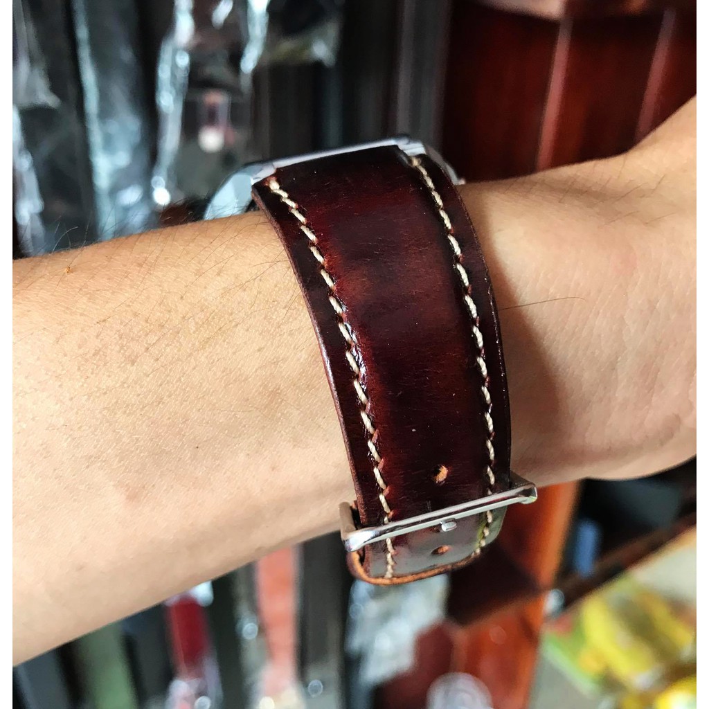 DÂY DA DỒNG HỒ CASIO AE1200WHD DA BÒ SÁP