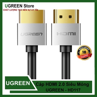 Cáp HDMI 2.0 Hỗ trợ độ phân giải 4K*2K Chính hãng Ugreen HD117
