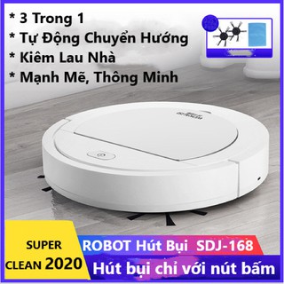 Robot Hút Bụi Thông Minh Smart SDJ-168 Clean Super Clear Cao Cấp Cảm Biến Thông Minh