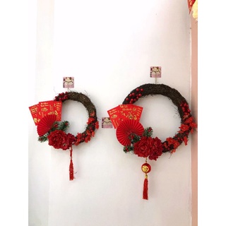 Vòng hoa trang trí Tết size 30-45