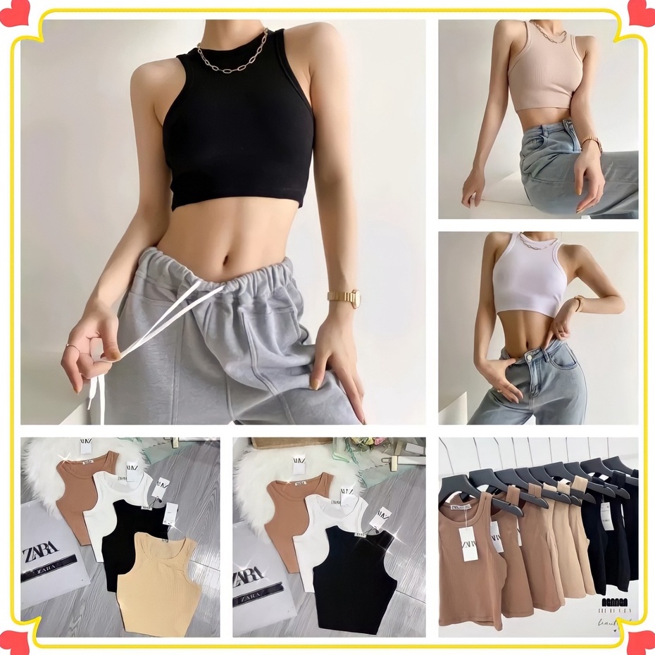 [ Chuyên sỉ ] Áo ba lỗ nữ trơn basic - phong cách mùa hè năng động