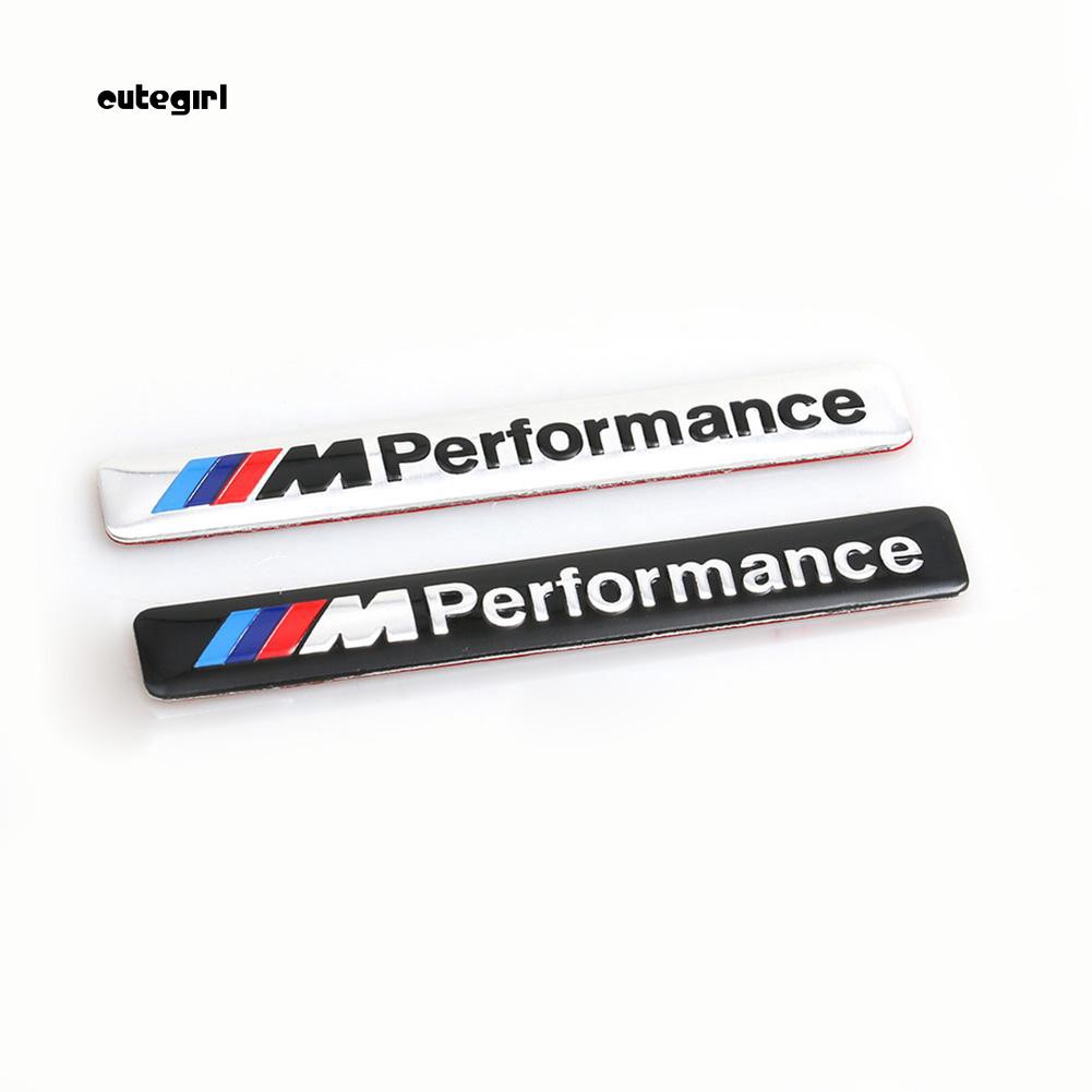 Miếng dán logo trang trí xe hơi BMW bằng kim loại