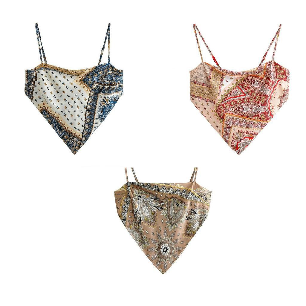 Áo Dây Nữ In Hoa Thời Trang