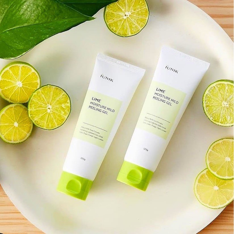 Gel tẩy da chết IUNIK Lime Moisture Mild Peeling Gel