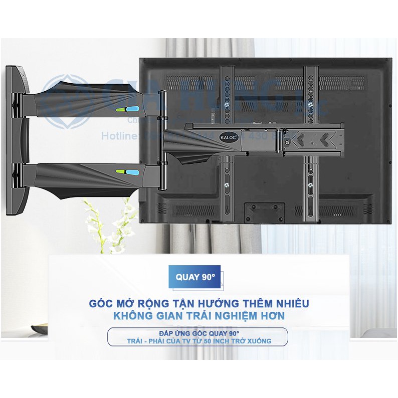 Giá treo ti vi xoay 90 độ cho ti vi 40- 55 inch KL Q4