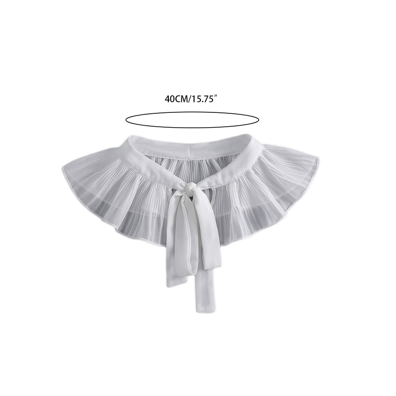 Cổ Áo Rời Phối Dây Cột Trang Trí Thời Trang