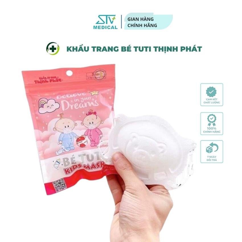Combo 15 chiếc Khẩu Trang Gấu Tuti Thịnh Phát cho bé 6 tháng - 3 Tuổi