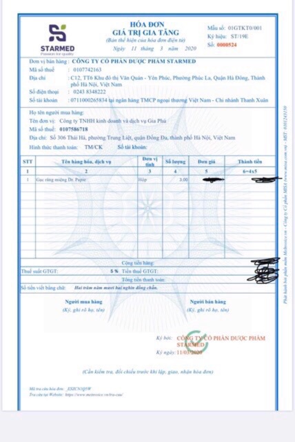 Gạc Rơ Lưỡi Dr. Papie ( hộp 30 cái ) cho bé sơ sinh hàng chính hãng