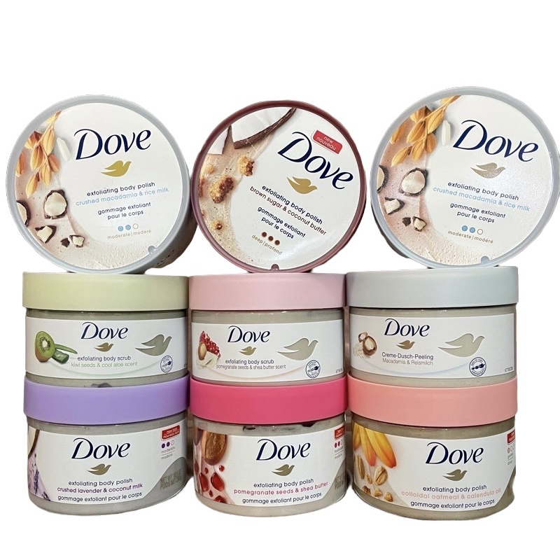 Tẩy Da Chết Dove Exfoliating Body Scrub 298gr Của Mỹ.