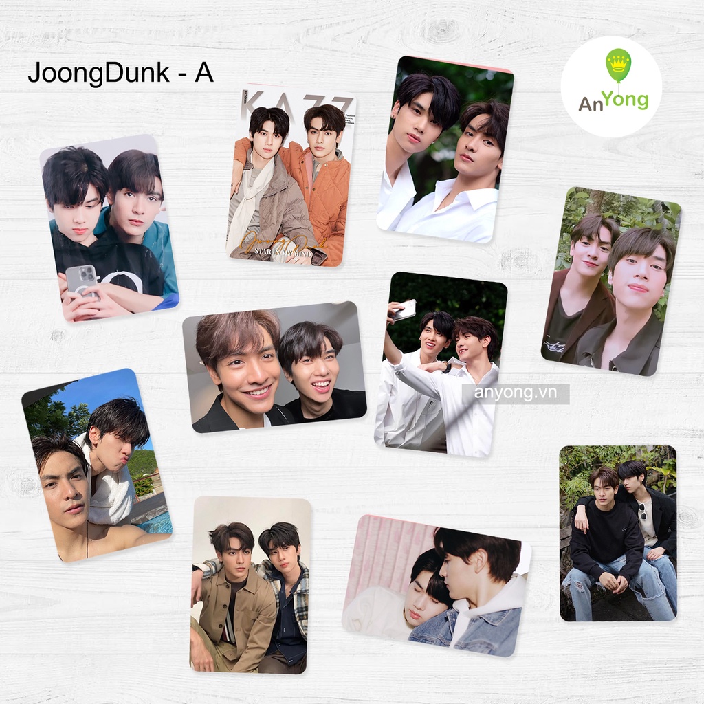 Set 10 card in 1-2 mặt hình JoongDunk bo góc tặng sleeve