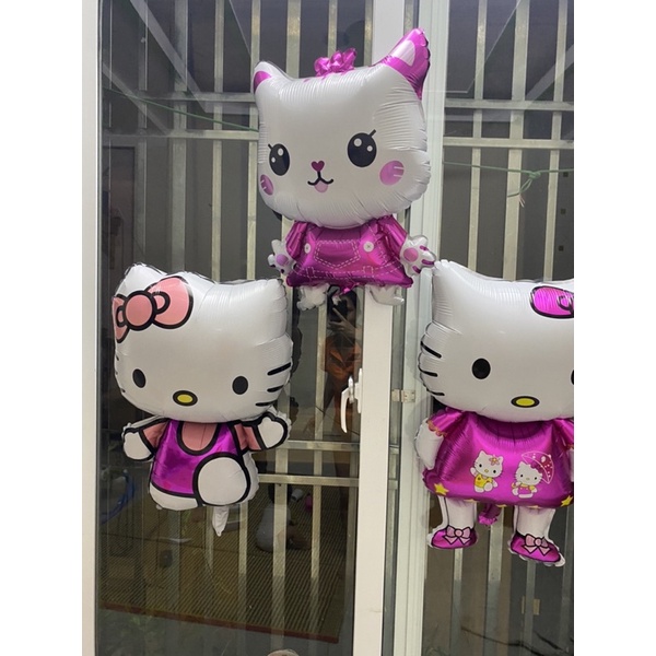 Sỉ Bóng Bay Hình Mèo Kitty Đáng Yêu Trang Trí Sinh Nhật Đầy Tháng Size 85cm ( Kèm Video)