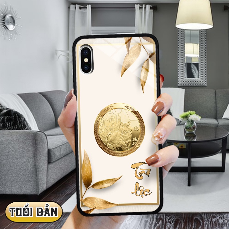 Ốp kính 3D 12 con giáp IPhone XS MAX