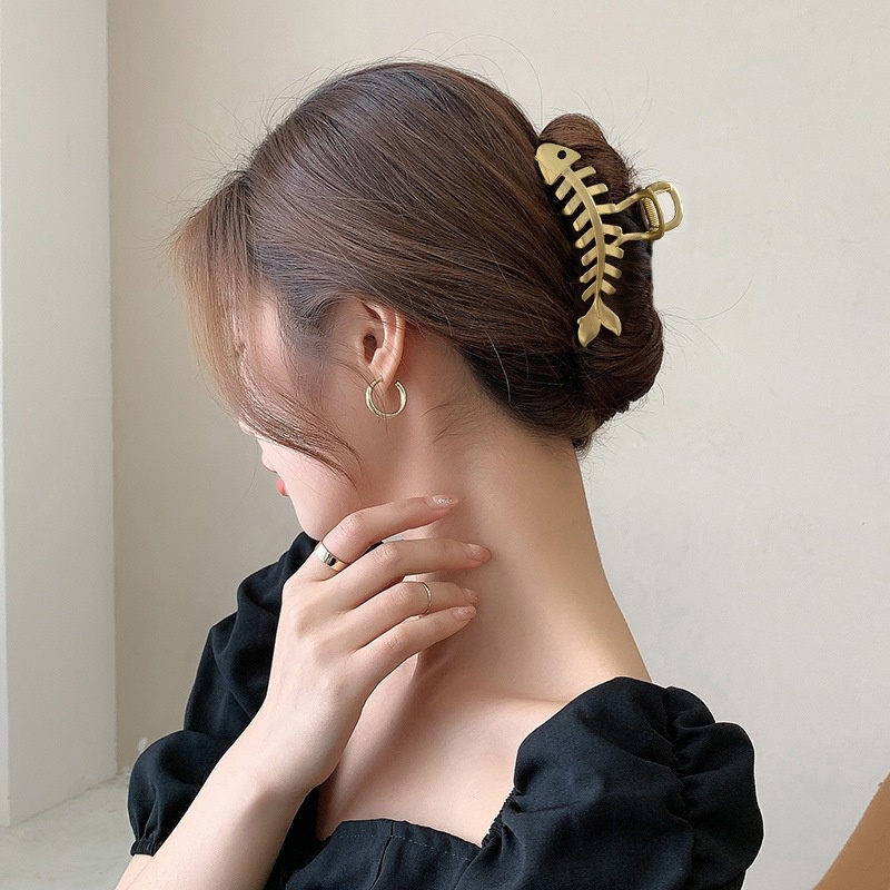 Kẹp Tóc Càng Cua MALANO Kẹp Tóc Hàn Quốc Hình Xương Cá Thời Trang Xinh Xắn Dành Cho Nữ FA-001279