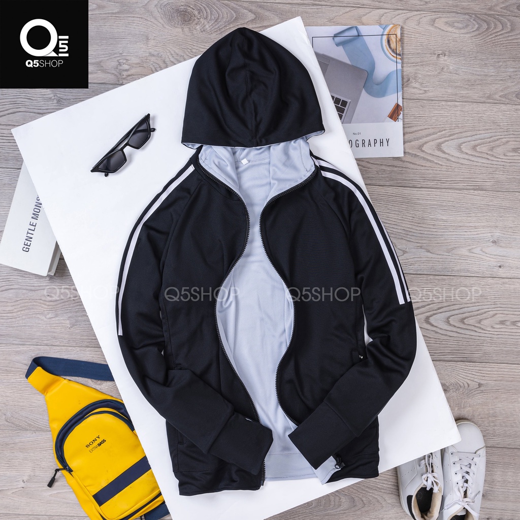 Áo Chống Nắng 2Mặt Thun Lạnh Lỗ Kim Mặc nam và nữ,Q5SHOP, 2 Lớp,2 Màu Chống tia UVF100+ , Chất vải mềm mịn mặc Cực Thíc