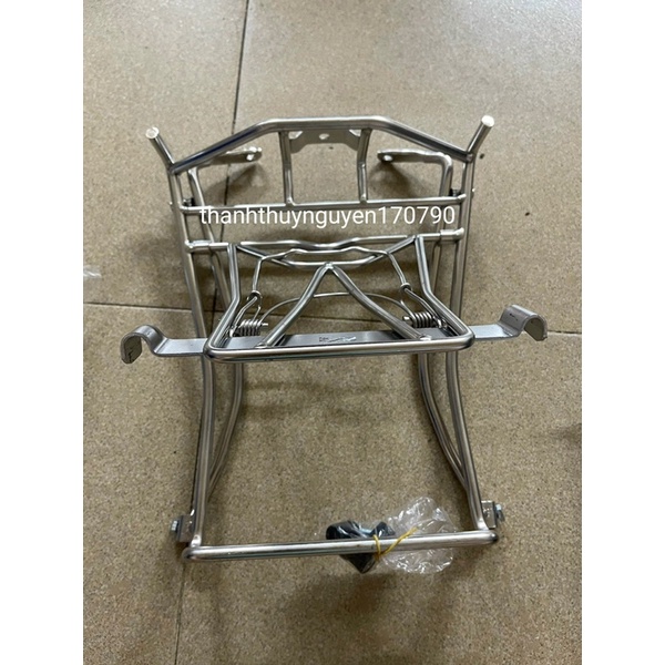 Baga AB 160-125-150 AirBlade 2020->2023 Inox Sơn Đen Titan Gắn Yên Xe