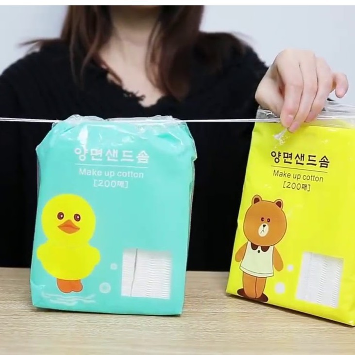 Bông Tẩy Trang Gấu Vịt Thỏ Hàn Quốc