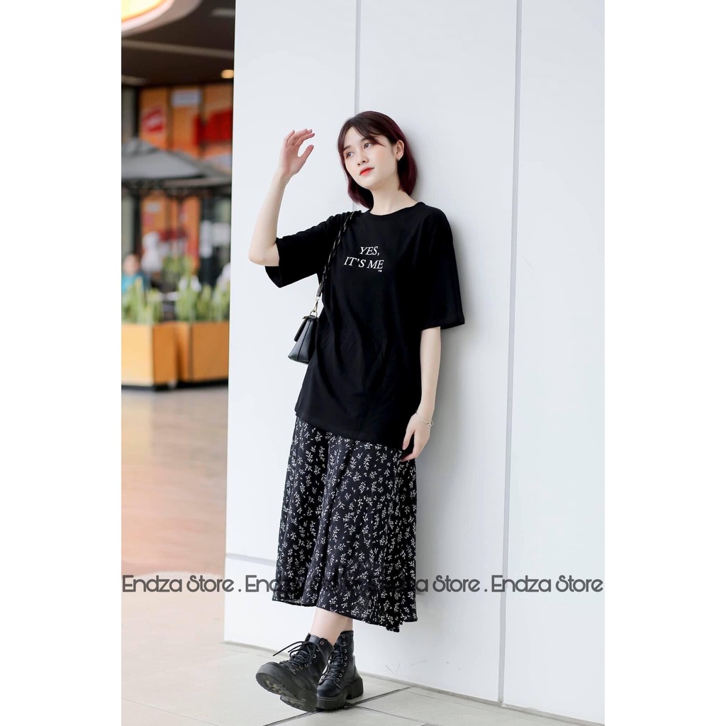 💓Chân váy voan hoa nhí mảnh dáng dài hai lớp, Chân Váy Midi Dáng Chữ A Hàn Quốc💓 - ENDZA STORE | BigBuy360 - bigbuy360.vn