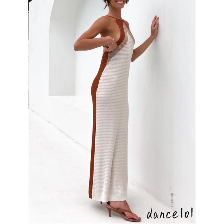 Đầm Maxi Khiêu Vũ 1O1-Y2K Hở Lưng Quyến Rũ