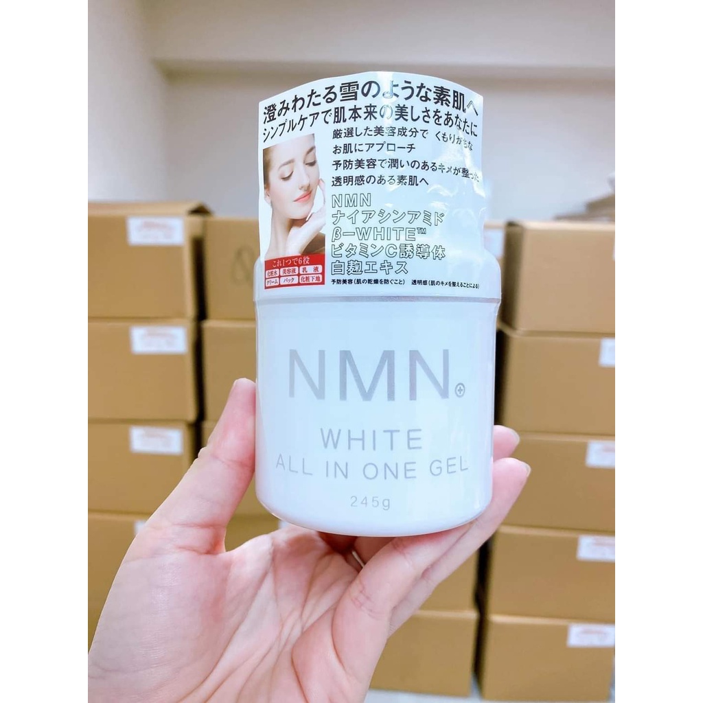 Gel dưỡng trắng và phục hồi NMN  White All in one Nhật bản 245g