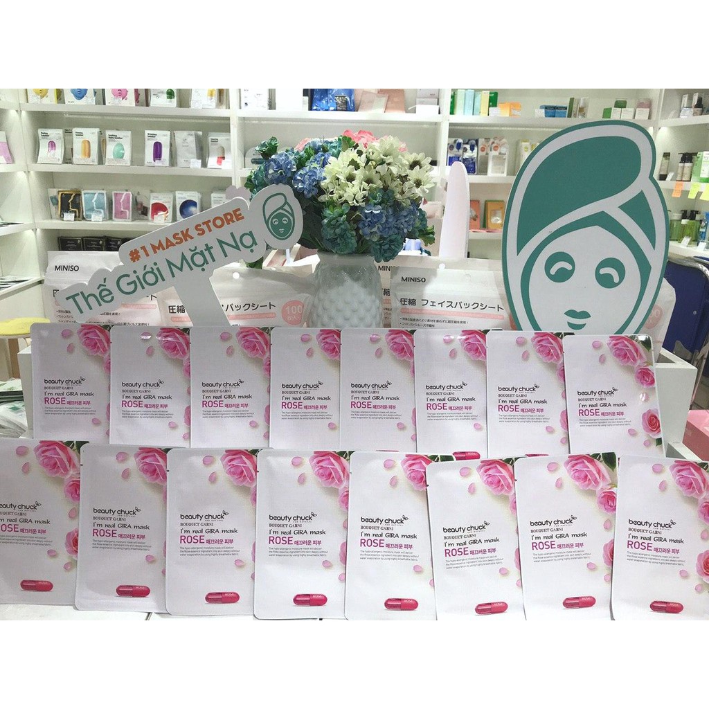 [NHẬP KHẨU HÀN QUỐC] Mặt nạ giấy Beauty Chuck I’m Real GIRA Mask CHÍNH HÃNG 💕