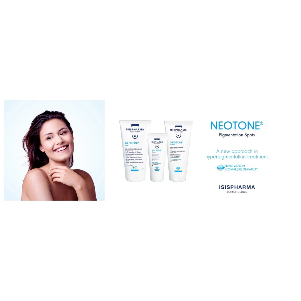 Isis Pharma Neotone Gel - Gel Rửa Mặt Sáng Da, Giảm nám sạm