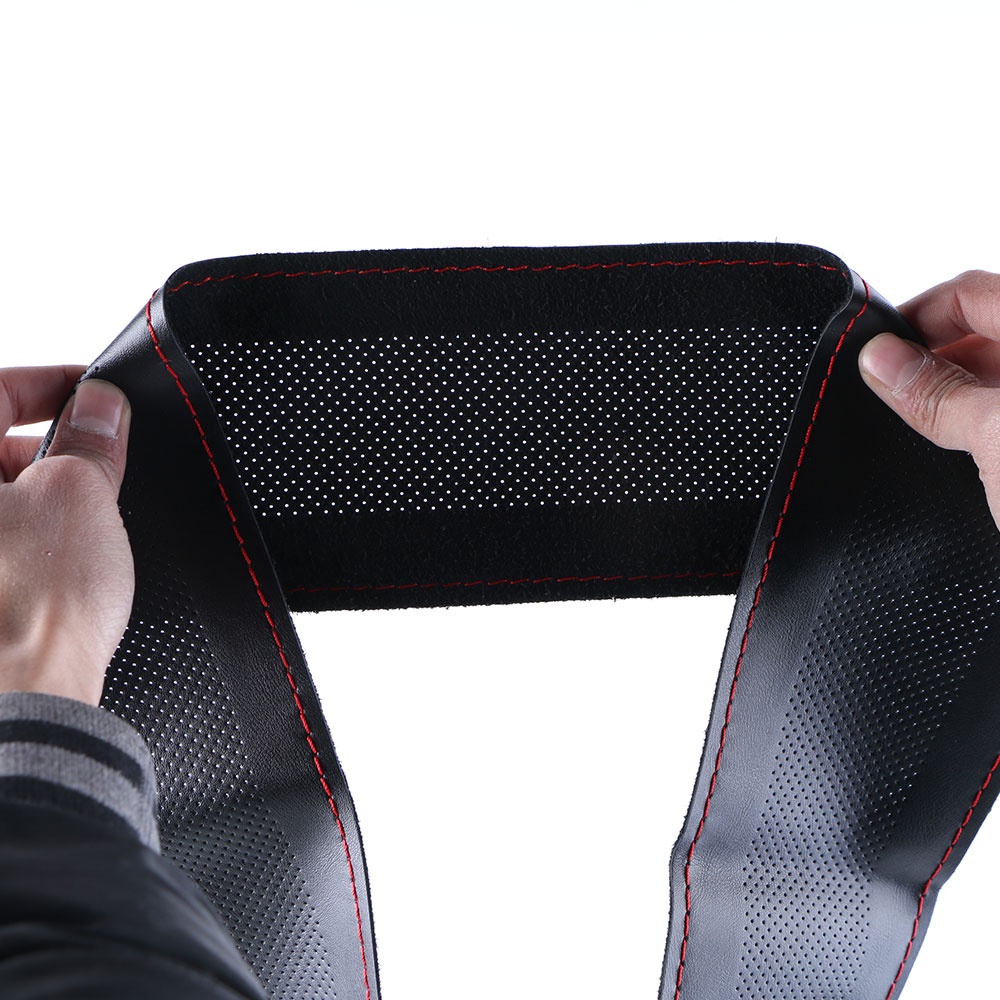 Vỏ Bọc Vô Lăng Bằng Da Thật Thoáng Khí Đường Kính 36cm 38cm 40cm Cho Xe Hơi