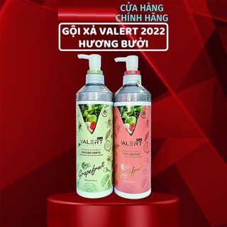 Cặp dầu gội xả bưởi valert grapefruit plus 850ml thành phần tự nhiên với tinh dầu bưởi giúp giảm rụng tóc mọc tóc gx03
