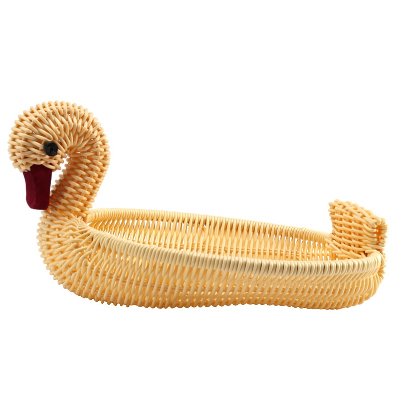 Giỏ Đan Mây Thân Thiện Với Môi Trường Đựng Đồ Hình Động Vật Kích Thước 28x18x18cm