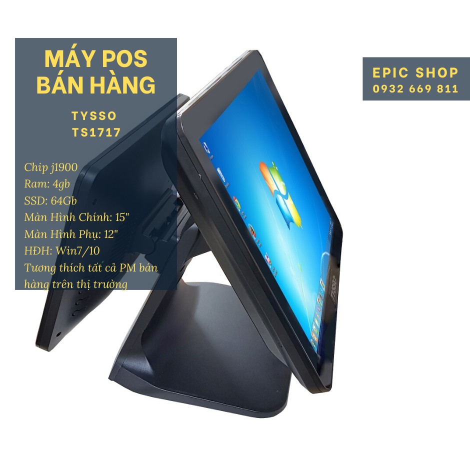 MÁY POS BÁN HÀNG TYSSO TS1717 - 2 Màn Hình | BigBuy360 - bigbuy360.vn