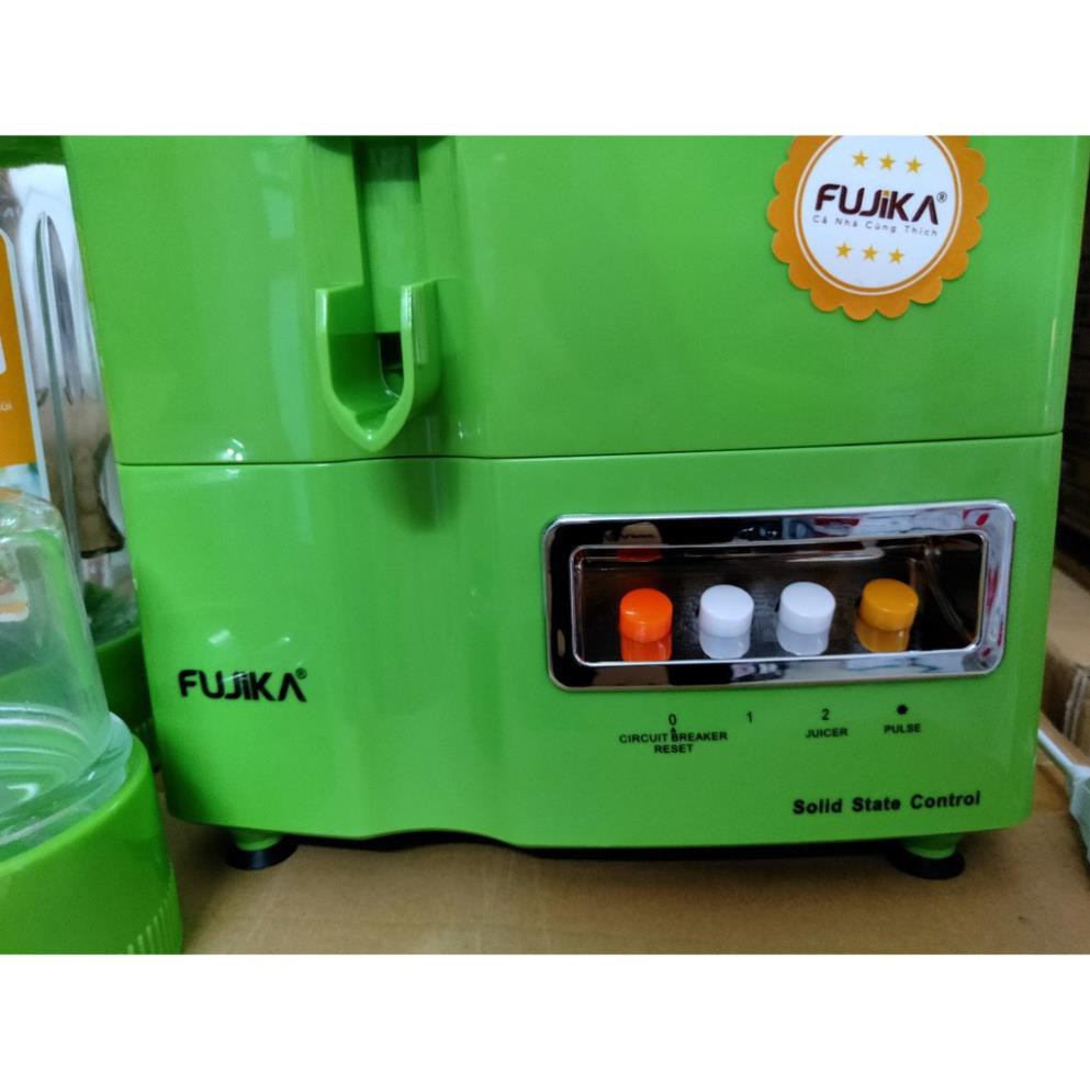 Máy xay ép đa năng 4 in 1 Fujika FJ-176, xay sinh tố, xay thịt, hạt, ép trái cây, cối 1L, thủy tinh, màu ngẫu nhiên