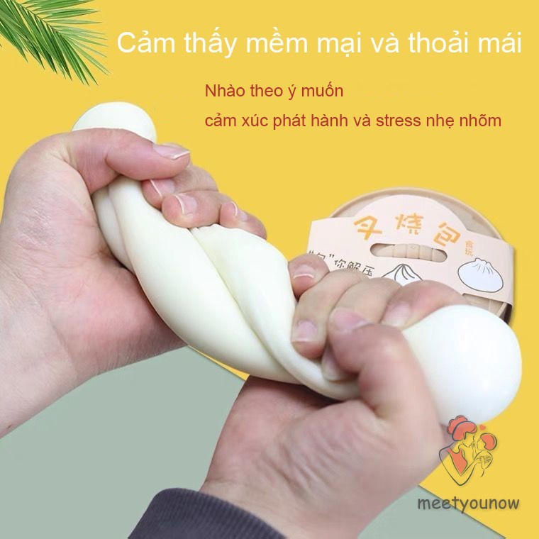 Bánh Bao Dẻo Đồ Chơi Nắn Bóp Bằng TPR Giúp Thư Giãn Giảm Căng Thẳng Cho Trẻ Em Và Người Lớn An Toàn Cho Sức Khoẻ