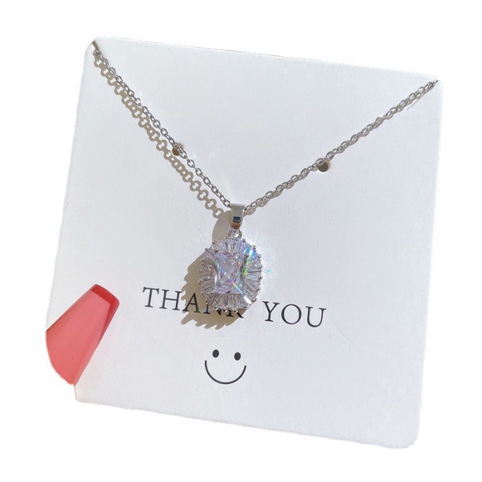 Dây Chuyền Titan Đính Đá Nhân Tạo Lấp Lánh Sang Trọng TT 4176