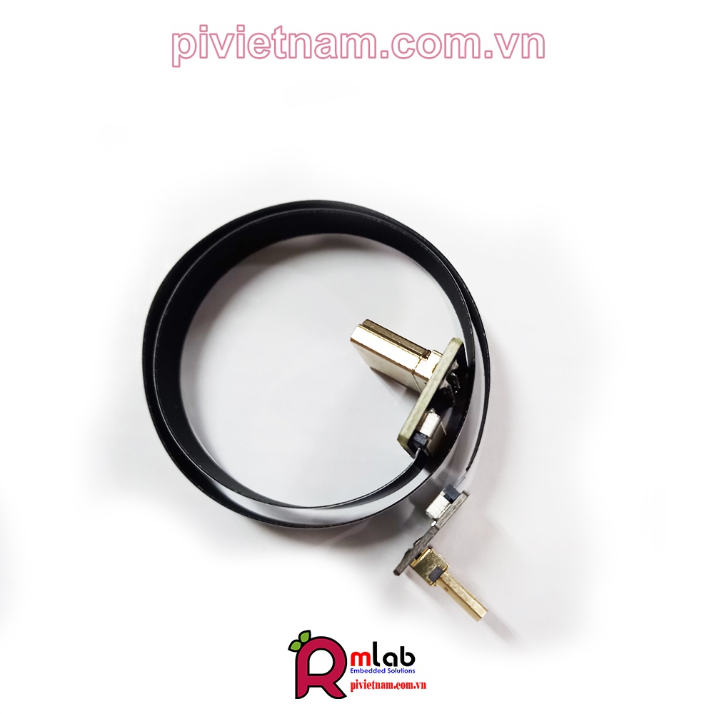 Cable microHDMI to HDMI Dẹt dành cho Raspberry Pi 4 Model B