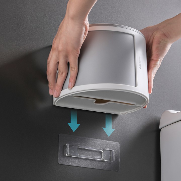 Hộp đựng đồ đa năng 2 tầng để giấy vệ sinh mỹ phẩm phòng tắm phòng ngủ tiện lợi giúp không gian thêm gọn gàng
