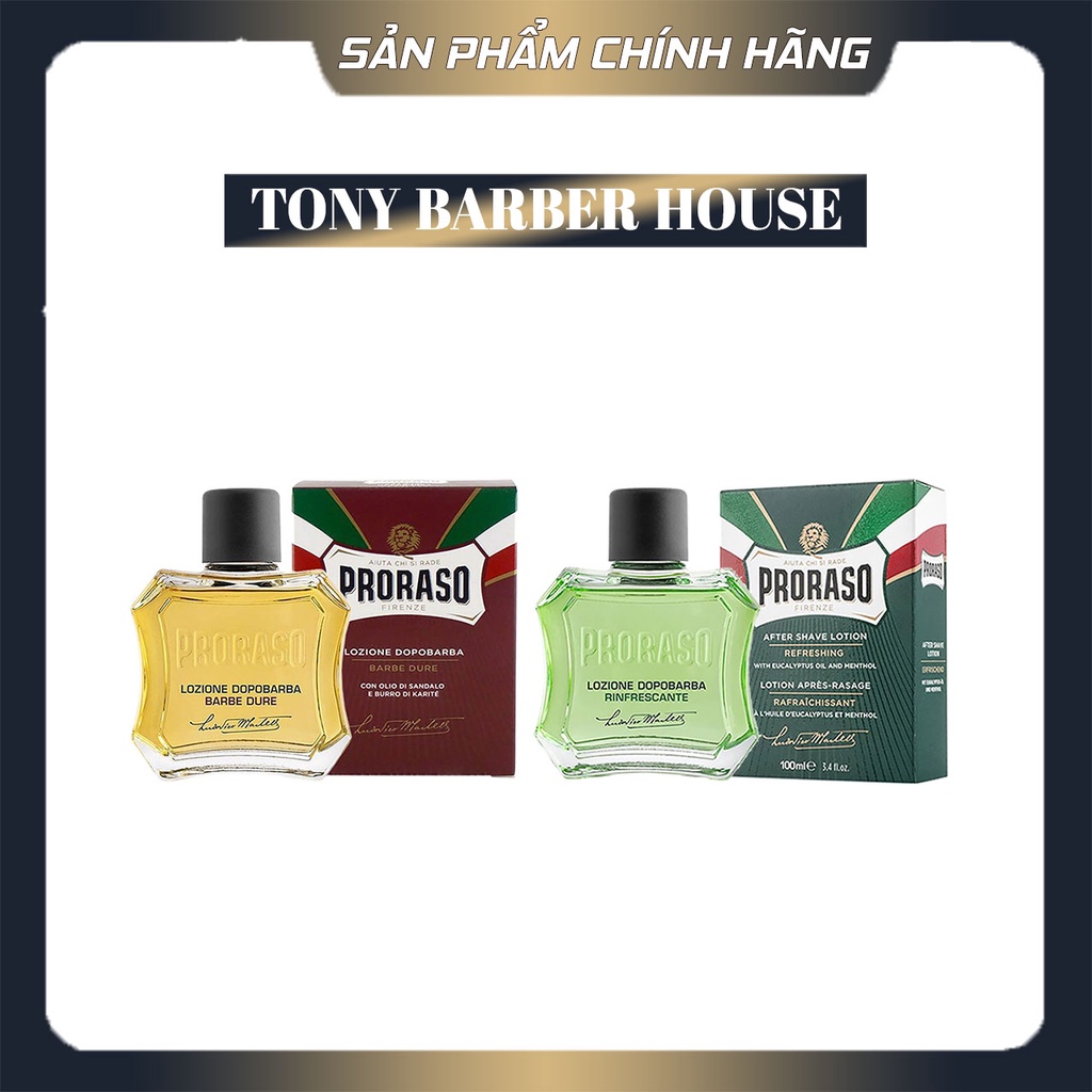 Dưỡng da sau khi cạo râu Proraso After Shave Liquid Refresh Eucalytptus 100ml