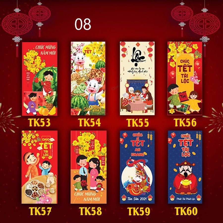 10 Bao lì xì tết 2022
