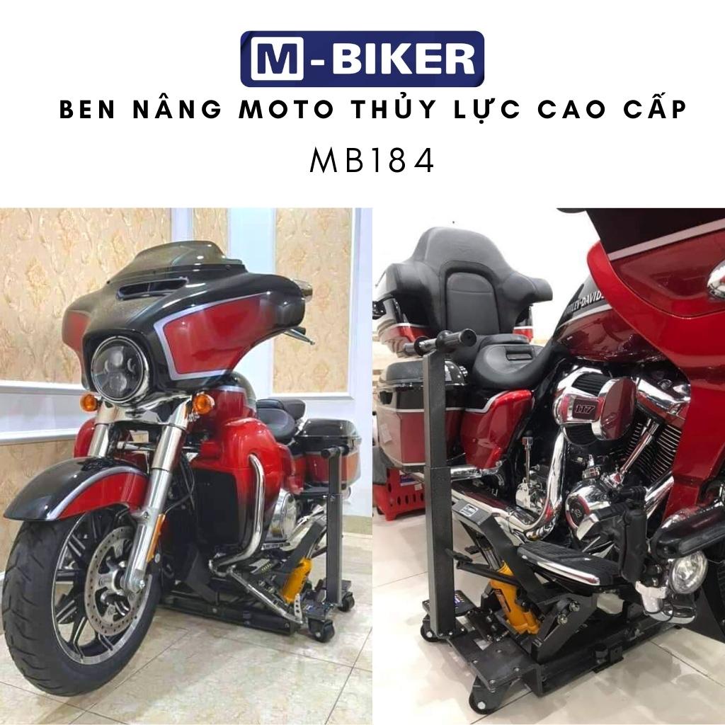 Ben nâng xe moto thủy lực di chuyển cho xe Harley davidson, Triumph, Cruiser, classic, Mbiker MB184