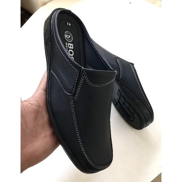 Giày không gót nam phom đẹp, da mềm, mã SP13, size từ 38-43, màu đen, mẫu mới nhất hiện nay