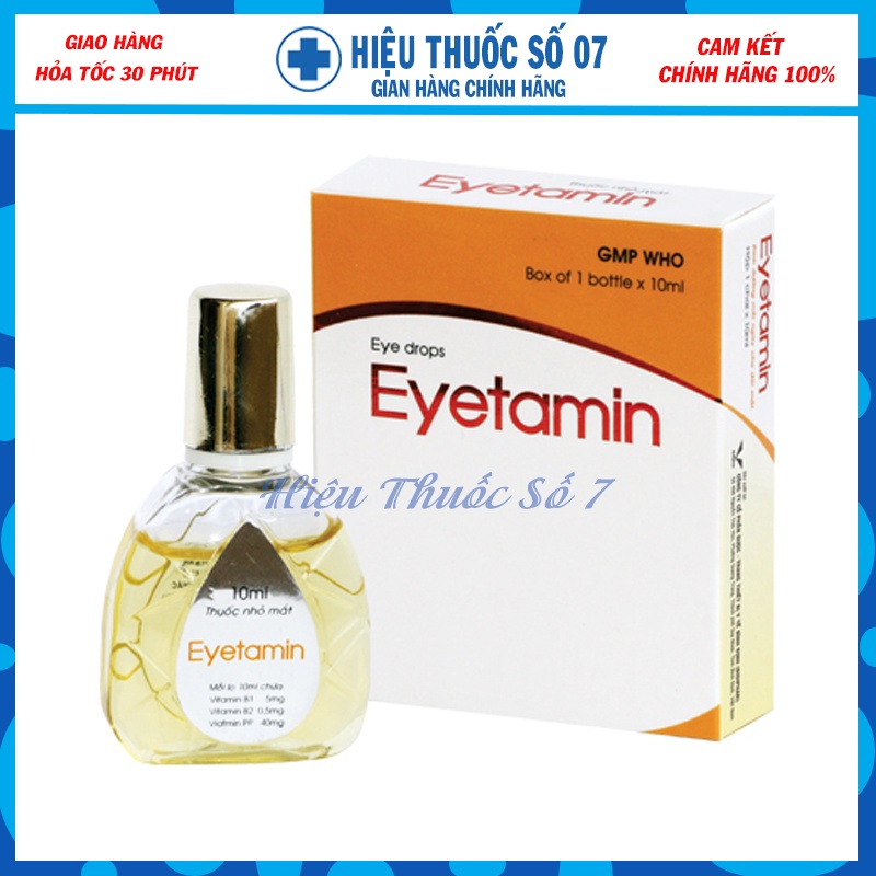 Dung dịch nhỏ mắt dưỡng mắt Eyetamin lọ 10ml