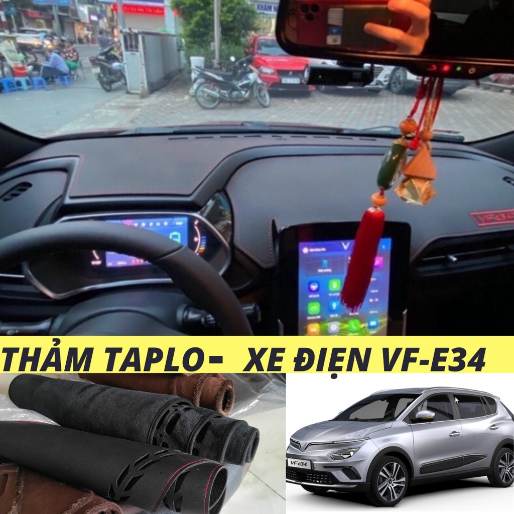 Thảm taplo da pu, da cacbon, vân gỗ và da lộn chuẩn form cao cấp