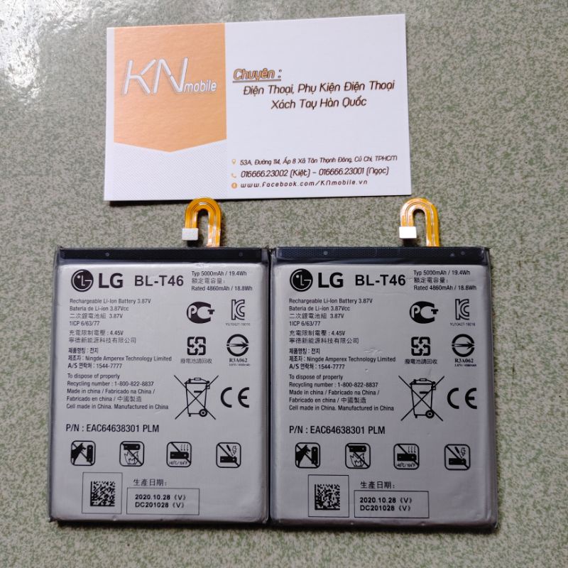 pin lg v60 thinq zin chính hãng BL-T46