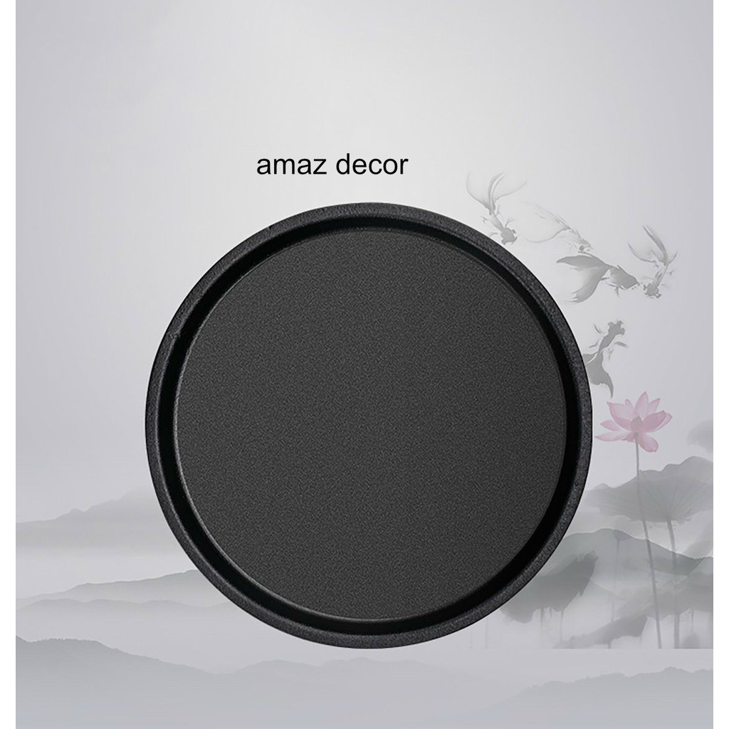 Combo bộ chảo gang chống dính đen tròn + đế gỗ ăn bánh mỳ chảo bò né bít tết chuyên đồ nướng đổ bánh xèo