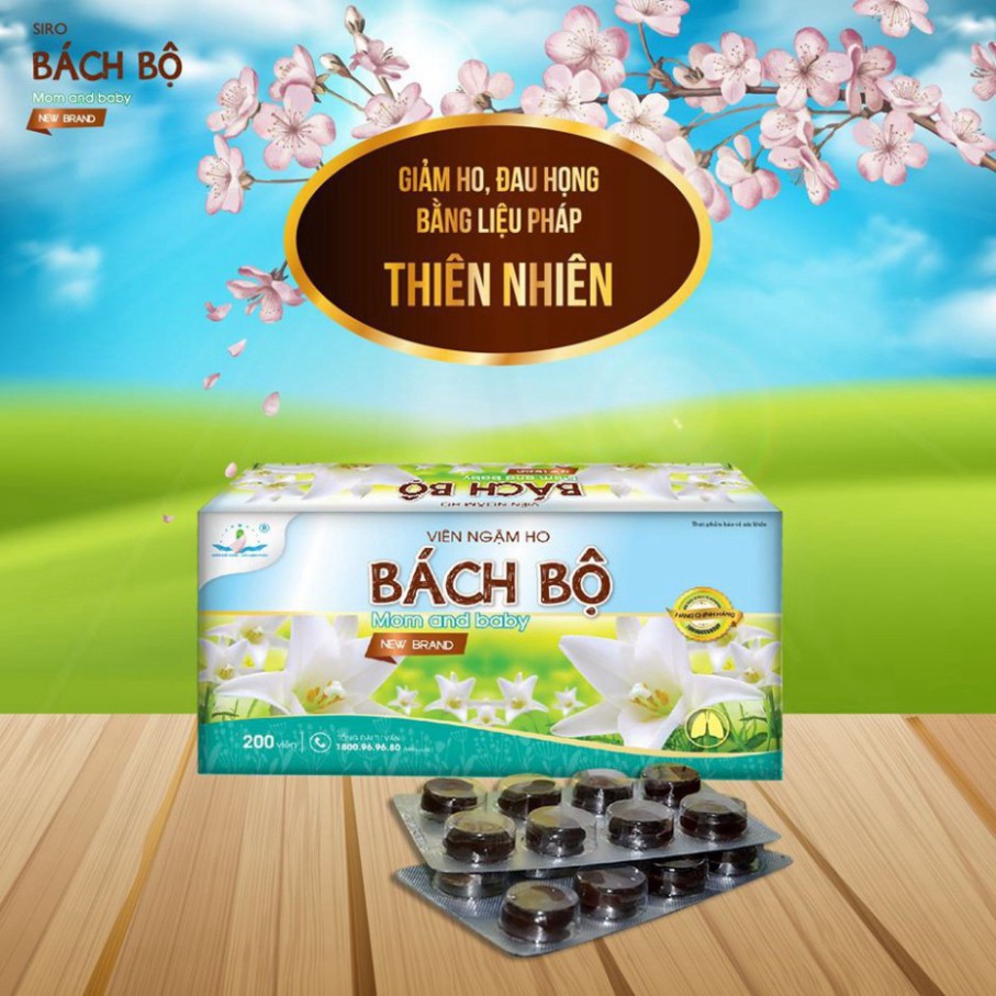 Viên ngậm ho Bách Bộ Mom and Baby - Chính hãng Tâm Dược 2020, bài thuốc gia truyền bổ phế tiêu đàm trừ ho ⚡️BÁN CHẠY⚡️ ⚡