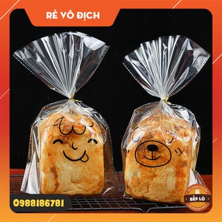 Túi đựng bánh mì, bánh quy, Panettone kèm dây cột - set 10 túi