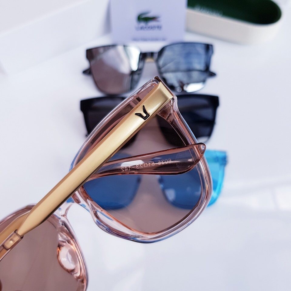 [giá tốt] Mắt kính chữ V hàn quốc chân vàng nâu nhạt B55 | BigBuy360 - bigbuy360.vn